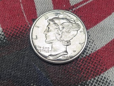 1943 Mercury Silver Dime - BU