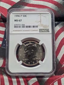 1996-P Kennedy Half Dollar - NGC MS67