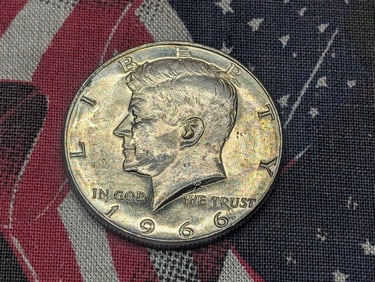 1966 Kennedy Half Dollar 40% Silver