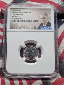 2023-D Roosevelt Dime - NGC MS69 FT - Early Release