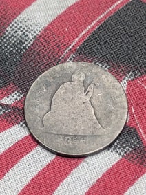 1856-O Seated Liberty Quarter, 90% Silver