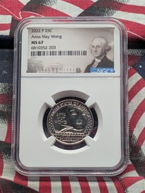 2022-P Anna May Wong Quarter - NGC MS67