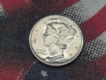 1943-S Mercury Silver Dime - BU