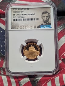 2009-S PROOF Lincoln Presidency Cent - NGC PF69 RD ULTRA CAMEO