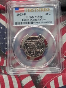2023-D Edith Kanaka'ole Quarter - PCGS MS66 - First Strike