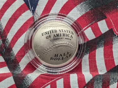 2014-S PROOF Baseball Hall of Fame Commemorative Half Dollar in Capsule