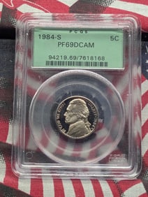 1984-S PROOF Jefferson Nickel - PCGS PR69 DCAM