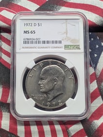 1972-D Eisenhower Dollar - NGC MS65