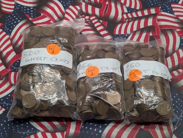 Approximately 1000 Lincoln Wheat Cents
