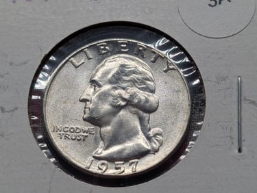 1957-P Washington Quarter