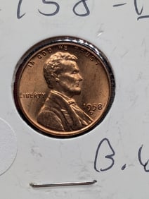 1958 D RED GEM BU Lincoln Wheat Cent