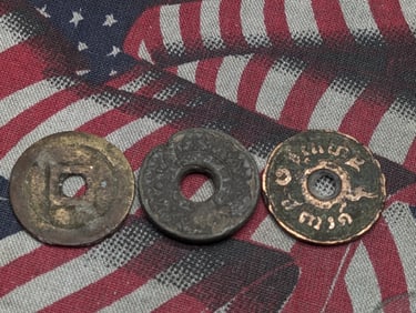 (3) Chinese Cash Ten Tokens