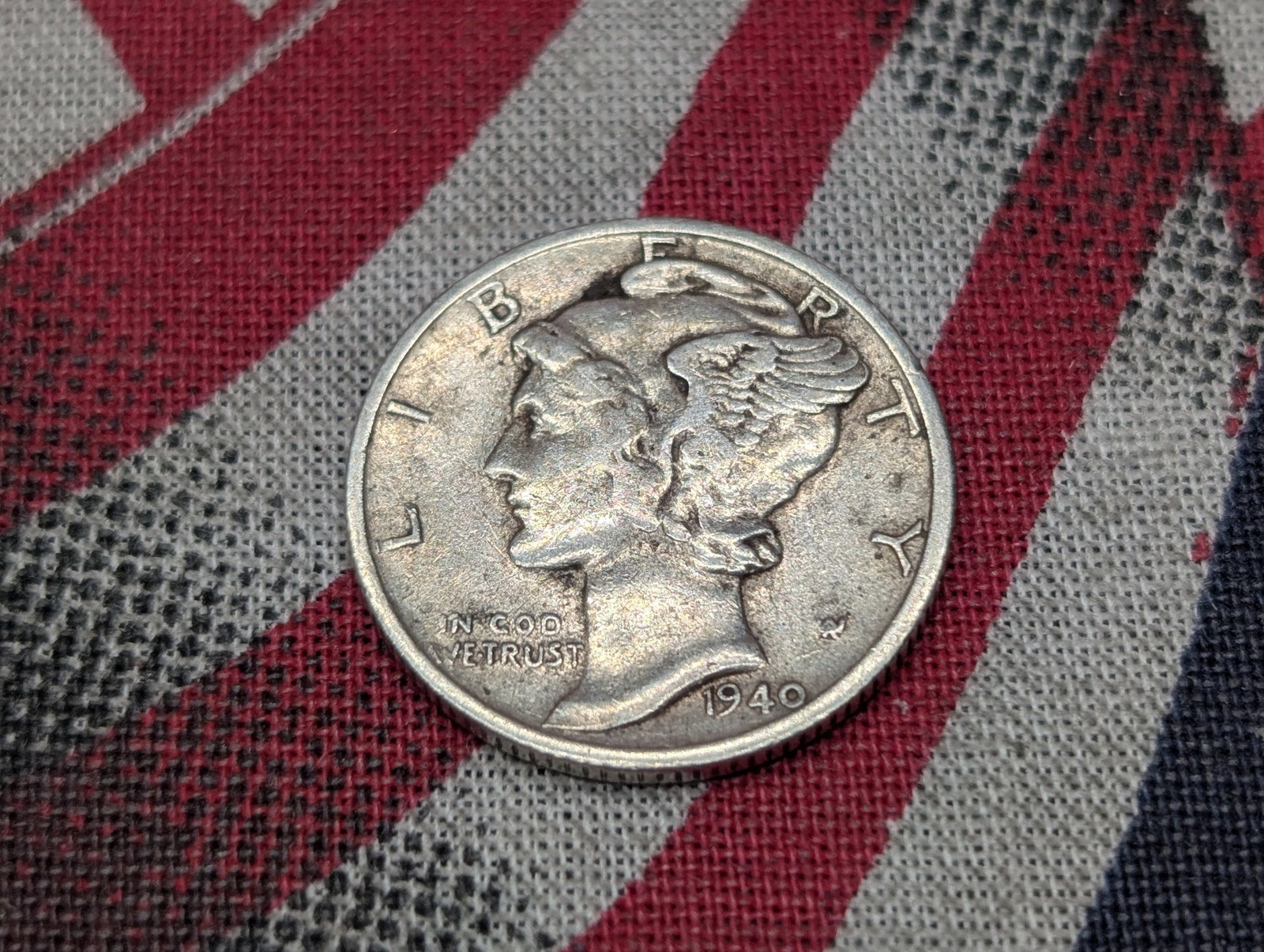 1940-S Mercury Dime, Silver: 1940-S Mercury Dime, Silver