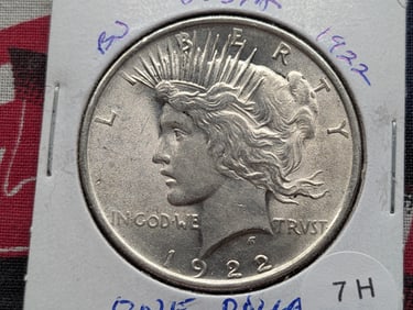 1922 Silver Peace Dollar - Better Grade! - Great Details!