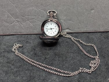 Pocket Watch "God Bless America" Working - Patriotic Eagle Motif