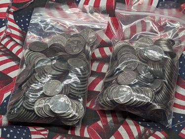 1943 P,D, & S Lincoln Wheat Cents, Approx. 300 Coins
