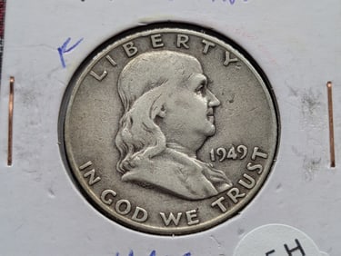 1949-D Silver Franklin Half Dollar - Better Date! - Nice Details!