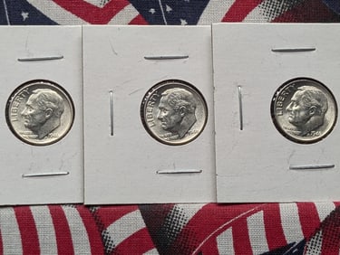 (5) 1946-P Roosevelt Dimes 90% Silver MS
