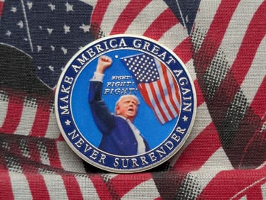 MAGA Round. "Never Surrender"