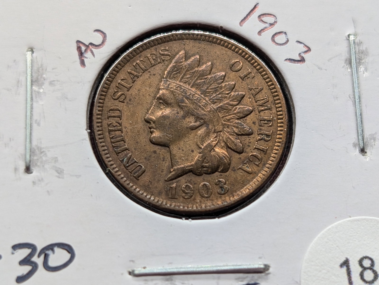 1903 Indian Head Penny - Better Grade! - Strong Liberty!: 1903 Indian Head Penny - Better Grade! - Strong Liberty!