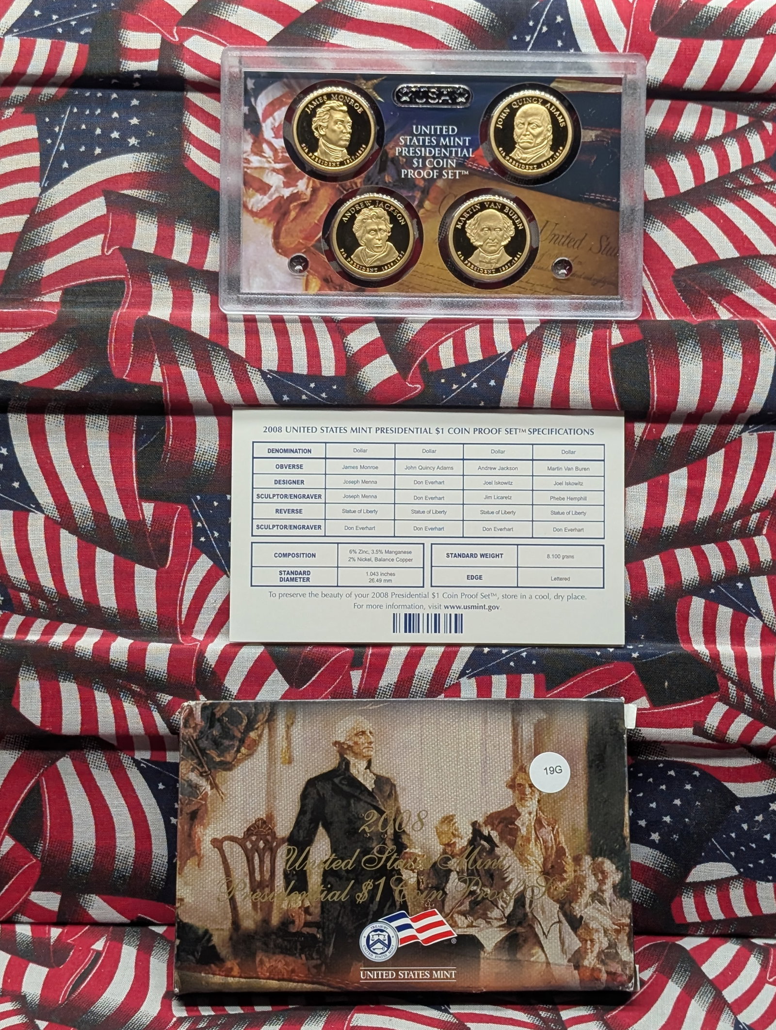 2008-S US Mint Presidential Dollar Proof Set: 2008-S US Mint Presidential Dollar Proof Set