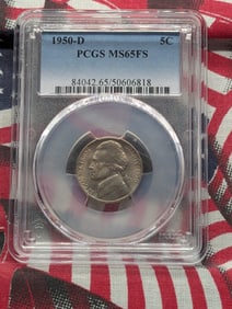1950-D Jefferson Nickel PCGS MS 65 FS