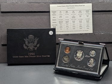 1994-S U.S. Mint Premier Silver Proof Set In OGP