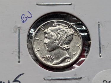 1944 Silver Mercury Dime - Better Grade! - Great Luster!