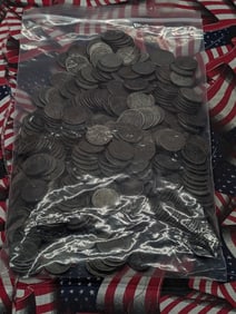 1943 P,D, & S Lincoln Wheat Cents, Approx. 500 Coins