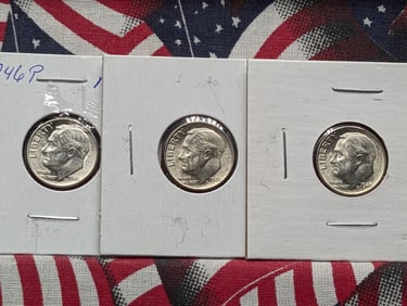 (5) 1946-P Roosevelt Dimes