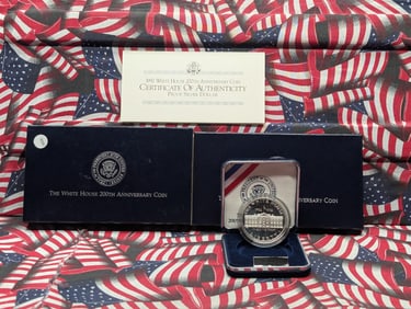 1987-S American Silver Eagle, .999 Silver In OGP With COA