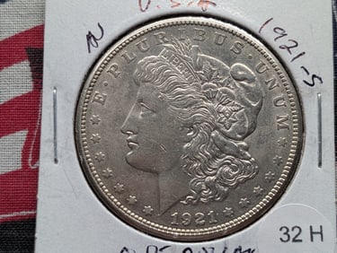 1921-S Silver Morgan Dollar - Better Grade! - Last Year!!