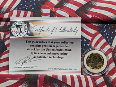 Gold Plated Hologram, Florida Everglades, COA, BU