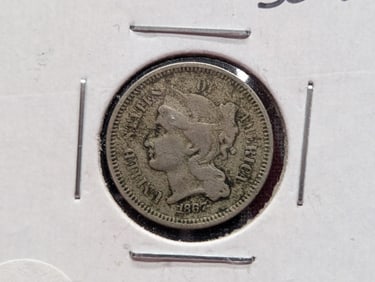 1867 US 3 Cent Nickel