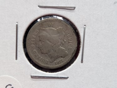 1872 US 3 Cent Nickel