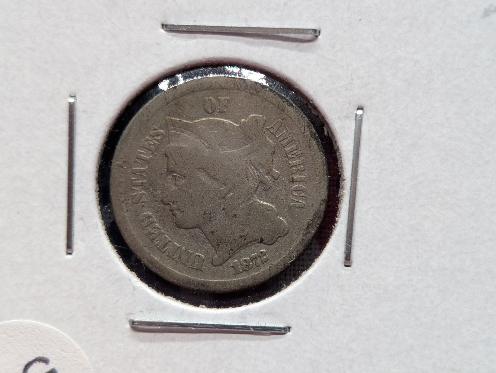 1872 US 3 Cent Nickel (1 of 3)