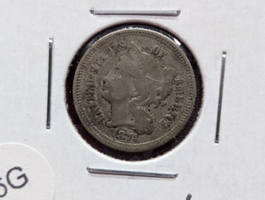 1874 US 3 Cent Nickel
