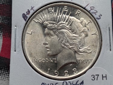 1923 Silver Peace Dollar - Better Grade! - Great Details!