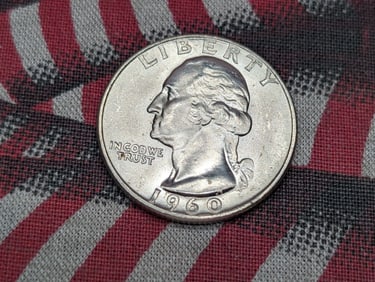 1960-D GEM BU 90% Silver Washington 25c.