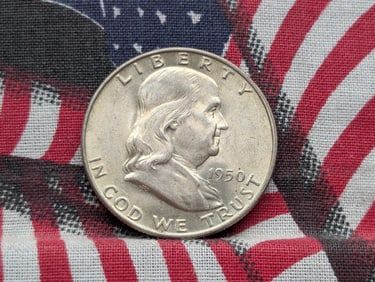1950-D Franklin 50c. 90% Silver GEM BU