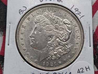 1921 Silver Morgan Dollar - Better Grade! - Last Year!!