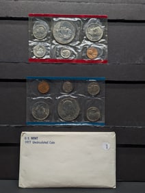 1977 P&D Uncirculated Coin Set In OGP