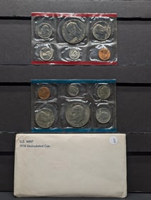 1978 P&D Uncirculated Coin Set In OGP