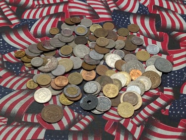 ONE POUND UNSEARCHED World/Foreign Coins
