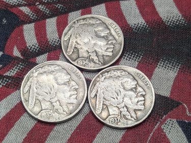 1934, 1935, 1937 Buffalo Nickels