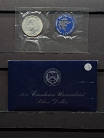 1971-S Eisenhower Uncirculated Silver Dollar In OGP, 40% Silver