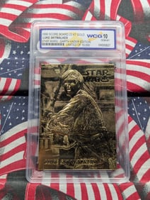 Star Wars, LUKE SKYWALKER, 23KT Gold, Sealed, Gem 10 Mint, Limited of 10,000, Darth Vader Edition!