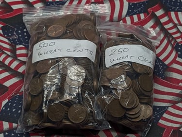 Approximately 750 Lincoln Wheat Cents