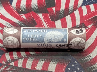 Roll of 2005-P Westward Journey Jefferson Nickels In US Mint Wrapping