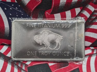 1 Ounce-.999 Pure Titanium-Buffalo Style, BU
